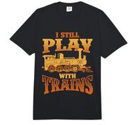 I Still Play with Trains - Funny Trainspotter Model Railroad Comfort Colors Adult Heavyweight T-Shirt