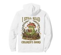 I Still Read Children's Book Retro Mushroom Cottagecore Frog Pullover Hoodie