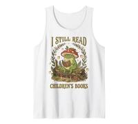 I Still Read Children's Book Retro Mushroom Cottagecore Frog Tank Top