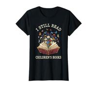 I Still Read Childrens Books Cottagecore Botanical Booktok T-Shirt