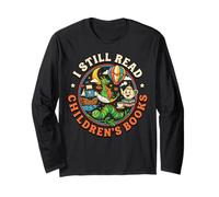 I Still Read Children's Books Cute Bug Dragon Caterpillar Long Sleeve T-Shirt