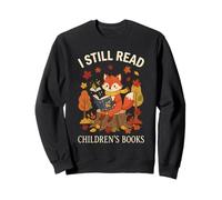 I Still Read Childrens Books Cute Fox Fall Reading BookTok Sweatshirt
