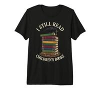 I Still Read Children's Books Raven Crow Retro Premium T-Shirt