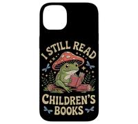 I Still Read Childrens Books Retro Frog Reading Cottegecore Case for iPhone 14 Plus