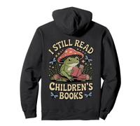 I Still Read Childrens Books Retro Frog Reading Cottegecore Pullover Hoodie