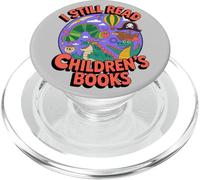 I Still Read Children's Books Retro Storybook Dragon Pirate PopSockets PopGrip for MagSafe
