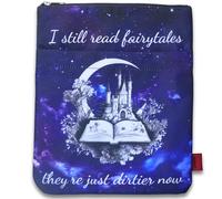 I Still Read Fairytales They're Just Dirtier Now Book Sleeve, Bookworm Waterproof Book Protector, Book Lovers, Fairytales Book Cover with Outlet Pocket, Dirty Books, Reading Fabric Book Sleeve Cover