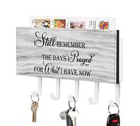 I Still Remember The Days I Prayed Key Holder Inspirational Quote Wall Mount Key Hooks Self Adhesive Key Organizer Classic Mail Holder Decoration for Wall Hallway Office Home 7x4 inch