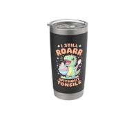 I Still Roarr Without Tonsils Dinosaur Tonsillectomy Recover Stainless Steel Insulated Tumbler