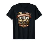 I Stood Watch for Freedom 1776 Veteran Eagle Patriot 250th T-Shirt