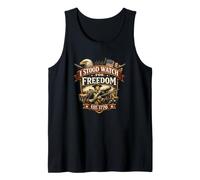 I Stood Watch for Freedom 1776 Veteran Eagle Patriot 250th Tank Top