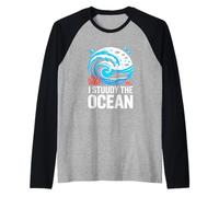 I STUUDY The Ocean Marine Biology Ocean Life Raglan Baseball Tee