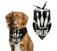I Suck At Bowling Pet Bandana Dogs Triangle Scarf Cats Handkerchief Puppy Costume
