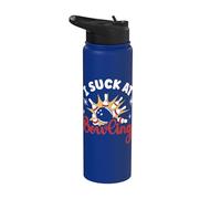I Suck At Bowling Stainless Steel Insulated Water Bottle