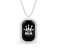 I Suck At Bowling Women's Necklaces Pendant Necklace Fashion Diamond Jewelry with Chain