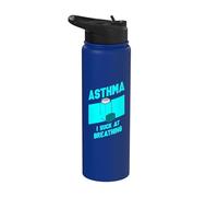 I Suck at Breathing Asthma Awareness - Asthma Stainless Steel Insulated Water Bottle
