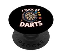 I Suck At Darts Bad Aim Casual Pub Games PopSockets Adhesive PopGrip