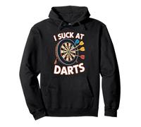 I Suck At Darts Bad Aim Casual Pub Games Pullover Hoodie