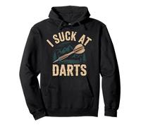 I Suck At Darts Bad Aim Casual Pub Games |- Pullover Hoodie