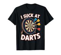 I Suck at Darts Bad Aim Casual Pub Games T-Shirt