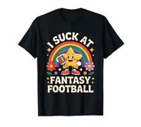 I Suck at Fantasy Football - Rainbow Star Loser T-Shirt