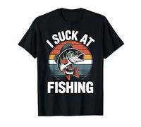 I Suck at Fishing Fisherman Joke Bass Fishing T-Shirt