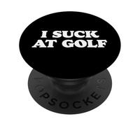 I Suck At Golf Funny Simple Typography PopSockets Adhesive PopGrip
