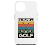 I Suck At Golf Joke Funny Golf Loser Sarcastic Men Golfing Case for iPhone 13