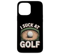 I Suck At Golf Joke Funny Golf Loser Sarcastic Men Golfing Case for iPhone 13 Pro Max