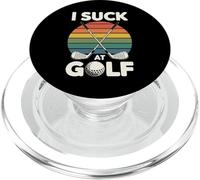 I Suck At Golf Loser Dad Sarcastic Joke Golfing PopSockets PopGrip for MagSafe