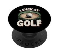 I Suck At Golf Loser Golfing Dad Funny Golf PopSockets Adhesive PopGrip