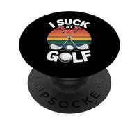 I Suck At Golf Loser Golfing Dad Funny Golf PopSockets Adhesive PopGrip