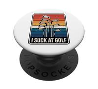 I Suck At Golf Loser Golfing Dad Funny Golf PopSockets Adhesive PopGrip