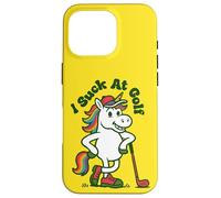 I Suck At Golf Loser Unicorn Sarcastic Golfing Case for iPhone 16 Pro