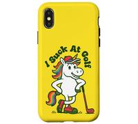 I Suck At Golf Loser Unicorn Sarcastic Golfing Case for iPhone X/XS