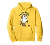 I Suck At Golf Loser Unicorn Sarcastic Golfing Pullover Hoodie