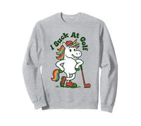I Suck At Golf Loser Unicorn Sarcastic Golfing Sweatshirt