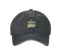 I Suck at Golf Women Men Dad Caps Classic Baseball Cap Do Old Sun Hats Sports Hat for Running Summer Hiking