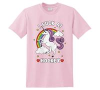 I Suck at Hockey Top Forfeit Dare Soccer League Meme Team Ice Field Funny T-Shirt - Large/Light Pink