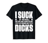 I Suck at Netball Loser Trophy T-Shirt, Men, Black, 5X-Large
