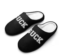 I Suck Women's Slippers Cotton Warm House Shoes with Rubber Anti-Slip Sole Slip On for Home Outdoor 7-8（39-40