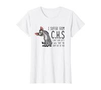 I Suffer from C.H.S Can't Hear Sh-t Funny Donkey Sarcastic Value Graphic T-Shirt