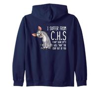 I Suffer From C.H.S Can't Hear Sh-t Funny Donkey Sarcastic Zip Hoodie