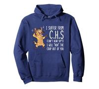 I Suffer From C.H.S Can't Hear Sh-t Funny Hyena Sarcastic Pullover Hoodie