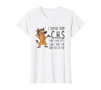 I Suffer from C.H.S Can't Hear Sh-t Funny Hyena Sarcastic Value Graphic T-Shirt