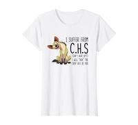 I Suffer from C.H.S Can't Hear Sh-t Funny Hyena Sarcastic Value Graphic T-Shirt