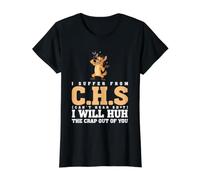 I Suffer from C.H.S Can't Hear Sh-t Funny Hyena Sarcastic Value Graphic T-Shirt