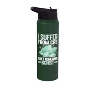 I Suffer from CRS Can't Remember Schist Mineral Collection Stainless Steel Insulated Water Bottle
