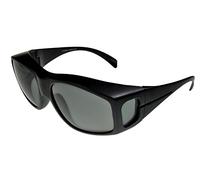 i*sunglasses Fit-Over Sunglasses Polarised 3735PL Matt-Black/Smoke Large with Pouch
