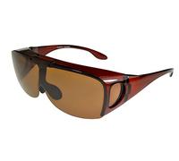 i*sunglasses Flip-Up Fit-Over Sunglasses Polarised 6849 Opaque-Brown/Brown Medium Size